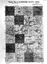 Kandiyohi County Outline Map, Kandiyohi County 1915